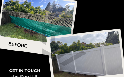 Modern Fence Makeover: From Trellis Fencing to PVC Fencing in Auckland